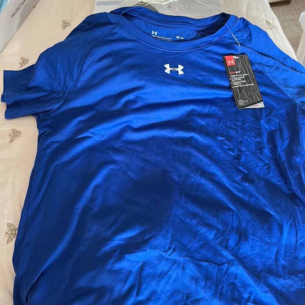 NEW Med Under Armour blue shirt